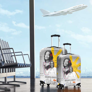 African American Coretta Scott King Luggage Cover Honoring The Legacy Hand Draw Style