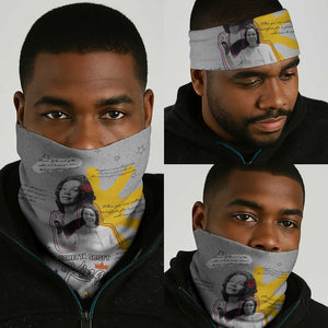 African American Coretta Scott King Neck Gaiter Honoring The Legacy Hand Draw Style DT04