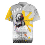 African American Coretta Scott King Rugby Jersey Honoring The Legacy Hand Draw Style