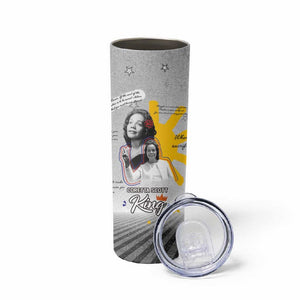 African American Coretta Scott King Skinny Tumbler Honoring The Legacy Hand Draw Style