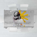 African American Coretta Scott King Tablecloth Honoring The Legacy Hand Draw Style