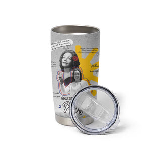 African American Coretta Scott King Tumbler Cup Honoring The Legacy Hand Draw Style