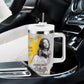African American Coretta Scott King Tumbler With Handle Honoring The Legacy Hand Draw Style