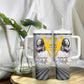 African American Coretta Scott King Tumbler With Handle Honoring The Legacy Hand Draw Style