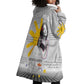 African American Coretta Scott King Wearable Blanket Hoodie Honoring The Legacy Hand Draw Style