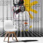 African American Coretta Scott King Window Curtain Honoring The Legacy Hand Draw Style