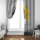 African American Coretta Scott King Window Curtain Honoring The Legacy Hand Draw Style