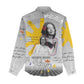 African American Coretta Scott King Women Casual Shirt Honoring The Legacy Hand Draw Style