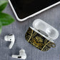 Egypt The Lotus AirPods Case Gold Bloom Hieroglyphic Patterns