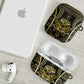 Egypt The Lotus AirPods Case Gold Bloom Hieroglyphic Patterns