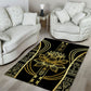 Egypt The Lotus Area Rug Gold Bloom Hieroglyphic Patterns