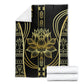Egypt The Lotus Blanket Gold Bloom Hieroglyphic Patterns