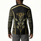 Egypt The Lotus Button Sweatshirt Gold Bloom Hieroglyphic Patterns