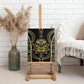 Egypt The Lotus Canvas Wall Art Gold Bloom Hieroglyphic Patterns
