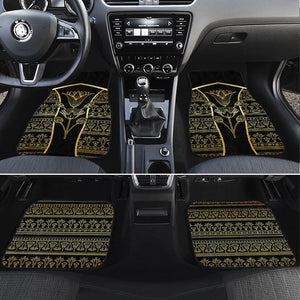Egypt The Lotus Car Mats Gold Bloom Hieroglyphic Patterns