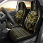 Egypt The Lotus Car Seat Cover Gold Bloom Hieroglyphic Patterns
