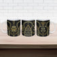 Egypt The Lotus Ceramic Mug Gold Bloom Hieroglyphic Patterns