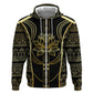 Egypt The Lotus Hoodie Gold Bloom Hieroglyphic Patterns