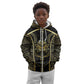 Egypt The Lotus Kid Hoodie Gold Bloom Hieroglyphic Patterns