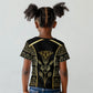 Egypt The Lotus Kid T shirt Gold Bloom Hieroglyphic Patterns