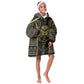 Egypt The Lotus Kid Wearable Blanket Hoodie Gold Bloom Hieroglyphic Patterns