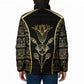 Egypt The Lotus Padded Jacket Gold Bloom Hieroglyphic Patterns