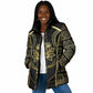 Egypt The Lotus Padded Jacket Gold Bloom Hieroglyphic Patterns