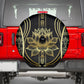 Egypt The Lotus Spare Tire Cover Gold Bloom Hieroglyphic Patterns