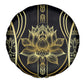 Egypt The Lotus Spare Tire Cover Gold Bloom Hieroglyphic Patterns