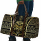 Egypt The Lotus Travel Bag Gold Bloom Hieroglyphic Patterns