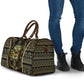 Egypt The Lotus Travel Bag Gold Bloom Hieroglyphic Patterns