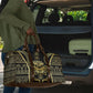 Egypt The Lotus Travel Bag Gold Bloom Hieroglyphic Patterns