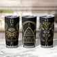 Egypt The Lotus Tumbler Cup Gold Bloom Hieroglyphic Patterns