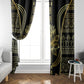 Egypt The Lotus Window Curtain Gold Bloom Hieroglyphic Patterns