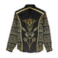 Egypt The Lotus Women Casual Shirt Gold Bloom Hieroglyphic Patterns