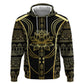 Egypt The Lotus Zip Hoodie Gold Bloom Hieroglyphic Patterns