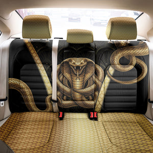 Egypt Uraeus Back Car Seat Cover Gold Cobra Luxury Style