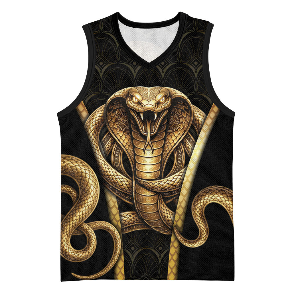 Egypt Uraeus Basketball Jersey Gold Cobra Luxury Style