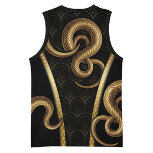 Egypt Uraeus Basketball Jersey Gold Cobra Luxury Style