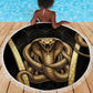 Egypt Uraeus Beach Blanket Gold Cobra Luxury Style