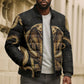 Egypt Uraeus Bomber Puffer Jacket Gold Cobra Luxury Style