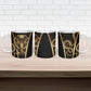 Egypt Uraeus Ceramic Mug Gold Cobra Luxury Style