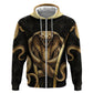 Egypt Uraeus Hoodie Gold Cobra Luxury Style