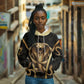 Egypt Uraeus Hoodie Gold Cobra Luxury Style