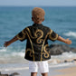 Egypt Uraeus Kid Hawaiian Shirt Gold Cobra Luxury Style DT05