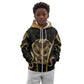 Egypt Uraeus Kid Hoodie Gold Cobra Luxury Style
