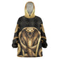 Egypt Uraeus Kid Wearable Blanket Hoodie Gold Cobra Luxury Style