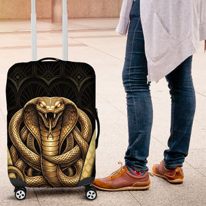 Egypt Uraeus Luggage Cover Gold Cobra Luxury Style