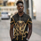 Egypt Uraeus Polo Shirt Gold Cobra Luxury Style