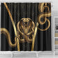 Egypt Uraeus Shower Curtain Gold Cobra Luxury Style